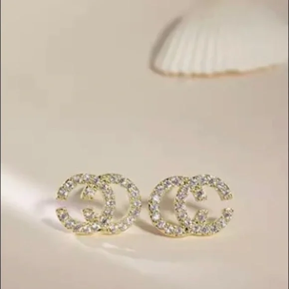 Cc Zircon Crystal Earrings - Picture 10 of 12
